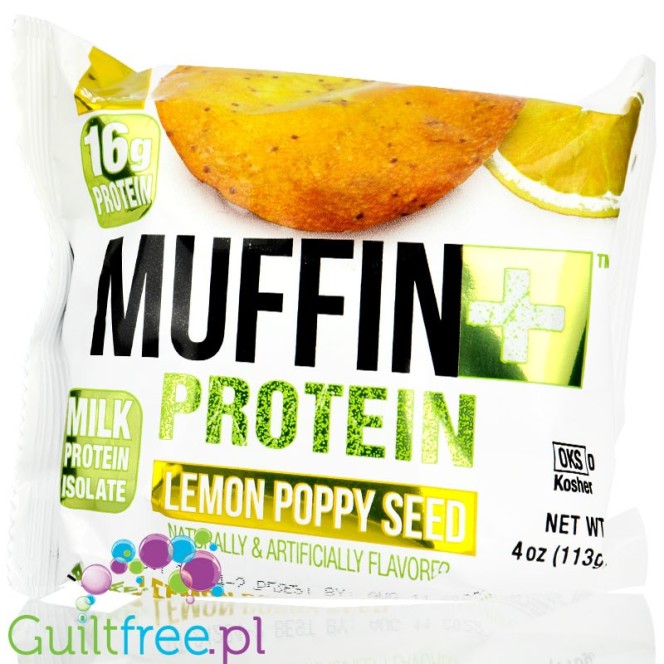 Bake City Protein Muffin Lemon Poppy Seed 16g protein