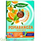 Herbapol Pomarańcza & Szałwia - cukierki bez cukru czyszczące język i odświeżające oddech