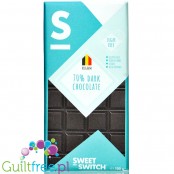 Sweet Switch Dark Chocolate 70% - gorzka czekolada bez dodatku cukru ze stewią