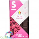 Sweet Switch Dark Chocolate & Raspberry 88% with stevia and no added sugar, 100g