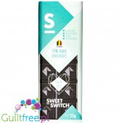 Sweet Switch Dark Chocolate with stevia and no added sugar, 25g