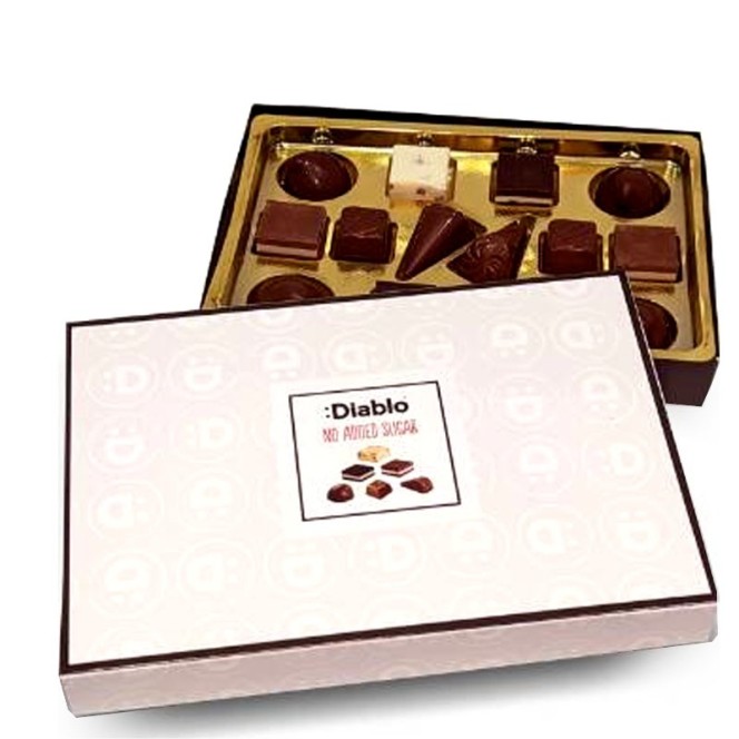 Diablo Chocolate Delights no added sugar chocolate pralines with stevia