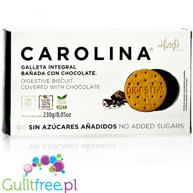 Carolina Honest Galleta 0% Sin Azúcares Integral Digestive Con Chocolate