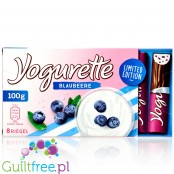Yogurette Blaubeere (CHEAT MEAL) - chocolate bars with yoghurt & blueberries filling