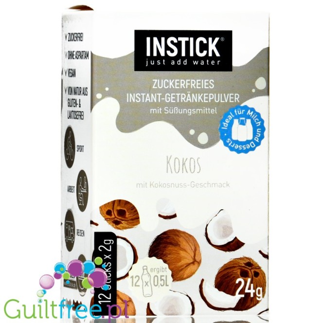 INSTICK Coconut sugar free instant drink 12 x 0,5L sugar free instant drink