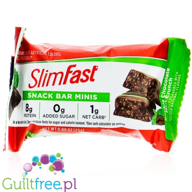 SlimFast  Snack Bar Minis, Double Chocolate Mint Crunch