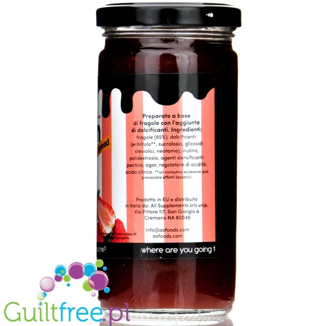 FitPrn Confettura Extra Zero Fragole - strawberry fruit spreads, sugar free