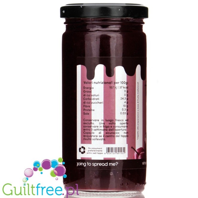 FitPrn Confettura Extra Zero Amarene - black cherry fruit spreads, sugar free
