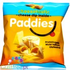 Paddies Cheesetastic gluten free protein crispy snack with cheese dip filling