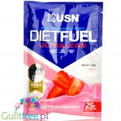 USN DietFuel Vegan Protein Meal Replacement Strawberry - wegański koktajl białkowy