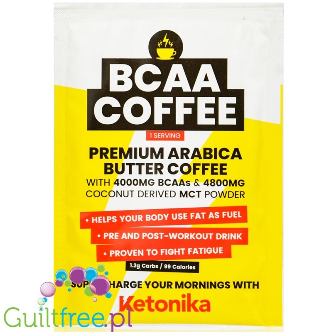 Ketonika BCAA Coffee - keto kawa kuloodporna bulletproof coffee z MCAA i MCT