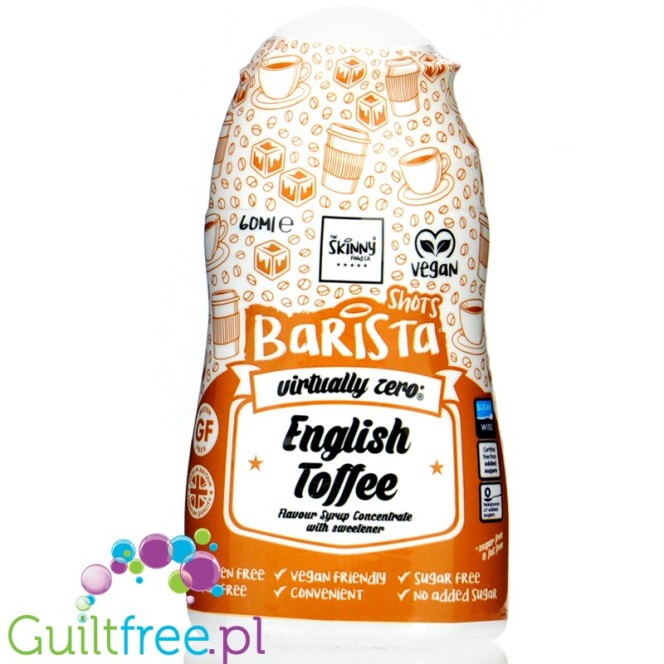 Skinny Food Barista Shot English Toffee - concentrated sweet coffee drops, 0 calories