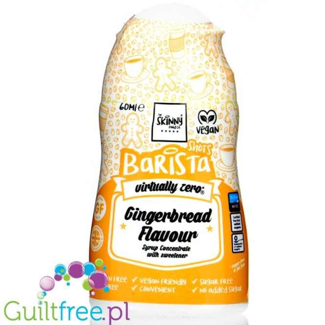 Skinny Food Barista Shot Gingerbread - concentrated sweet coffee drops, 0 calories