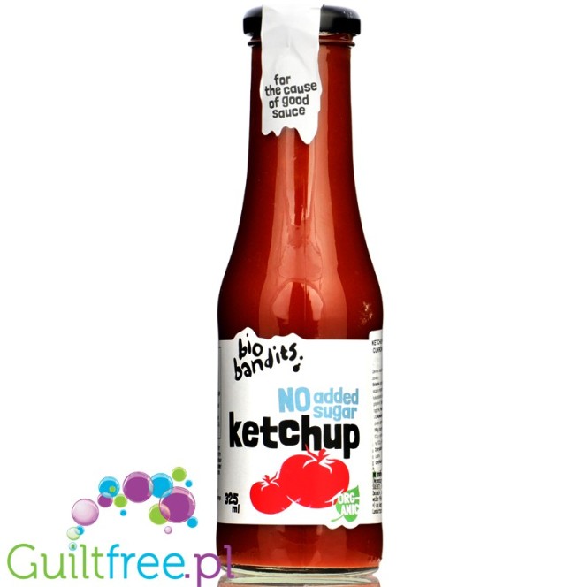 Bio Bandits Organic Ketchup - keczup bez dodatku cukru i bez słodzików 46kcal