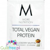 More Nutrition Total Vegan Protein Blueberry Muffin - wegańska odżywka na białku grochu, dyni i słonecznikowym