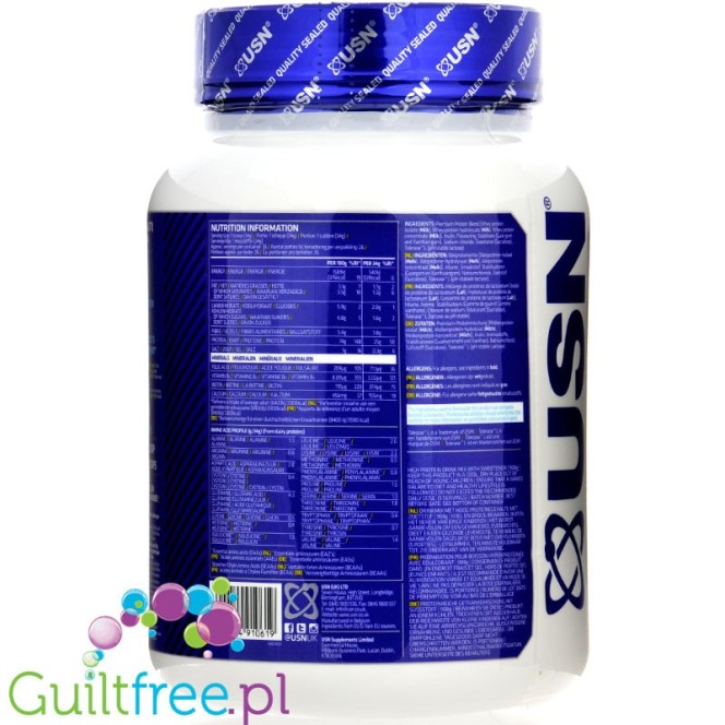 USN Blue Lab Whey Vanilla 0,9kg  protein powder 34g