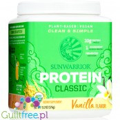 Sunwarrior Protein Classic Vanilla 0,37KG - organiczna wegańska odżywka białkowa ze stewią