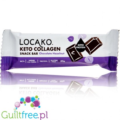 Locako Keto Collagen Snack Bar Chocolate Hazelnut