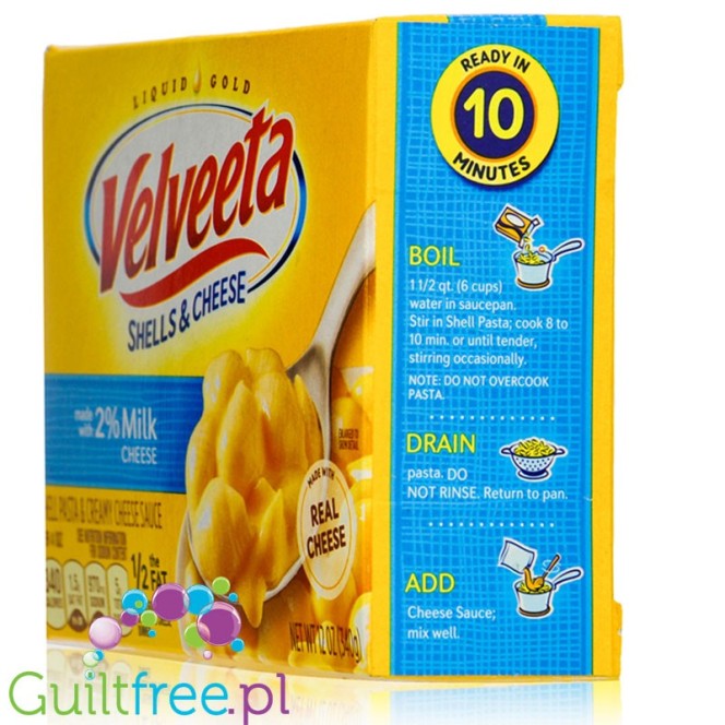 Velveeta Shells Mac & Cheese Light - pasta with cheese 50% less fat