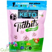 Tidbits Keto Meringues, Strawberry - truskawkowe keto bezy bez cukru, laktozy i glutenu