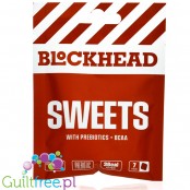 Blockhead Sweets+ BCAA Strawberry - truskawkowe żeli z błonnikiem i BCAA