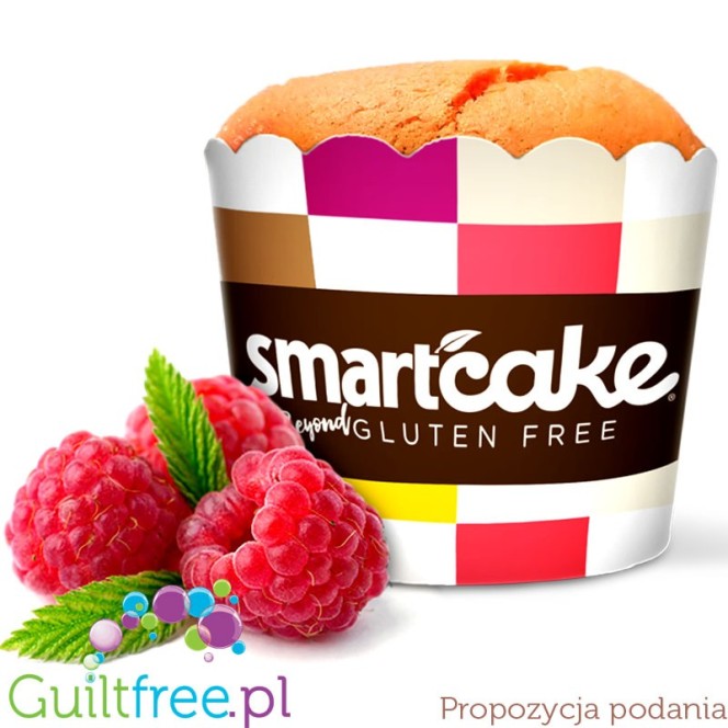 Smart Cake Raspberry Cream - malinowe babeczki biszkoptowe 38kcal, bez cukru