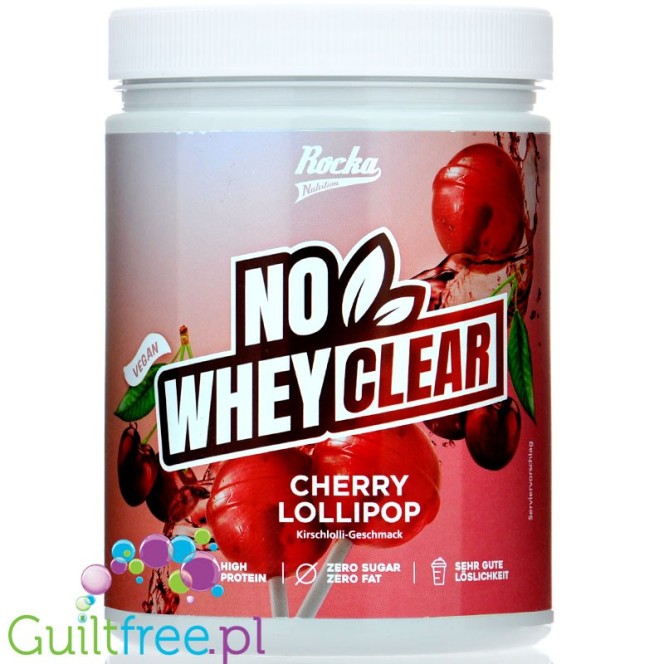 Rocka Nutrition No Whey Clear Cherry Lollipop 360g