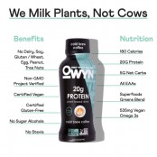 OWYN Plant RTD Cold Brew Coffee - wegański szejk proteinowy 20g białka, Kawowy