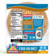 Mission Foods Carb Balance Soft Tortillas, Whole Wheat, 7.5 inch 8 tortillas 