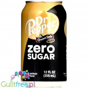 Dr Pepper Zero Cream Soda, USA - napój zero kalorii, import USA ZERO CUKRU