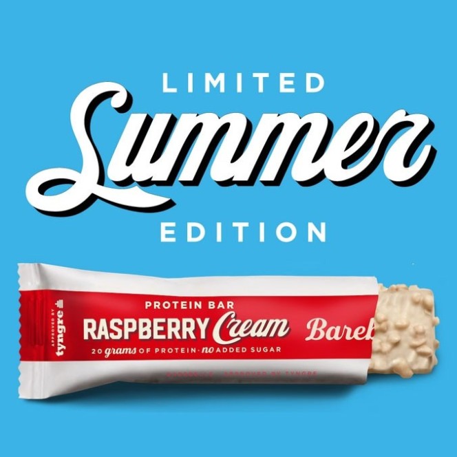 Barebells White Raspberry Cream - baton białkowy Biała Czekolada & Maliny