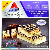Atkins Endulge Dessert Chocolate Chip Cheesecake BOX of 5 BARS
