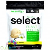 PES Select Protein Vegan, Vanilla Indulgence 5 serv - wegańska odżywka proteinowa bez soi i cukru, 20g białka & 100kcal