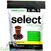 PES Select Protein Vegan, Chocolate Bliss 5 serv - wegańska odżywka proteinowa bez soi i cukru, 20g białka & 110kcal