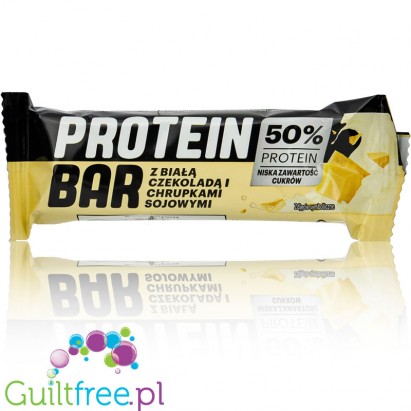 Protein Bar White Chocolate Crisps 50% - protein bar 50% protein, 170kcal