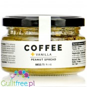 MISS TI Coffee Vanilla & Peanut Spread - krem z orzechów z kawą i wanilią, bez dodatku cukru
