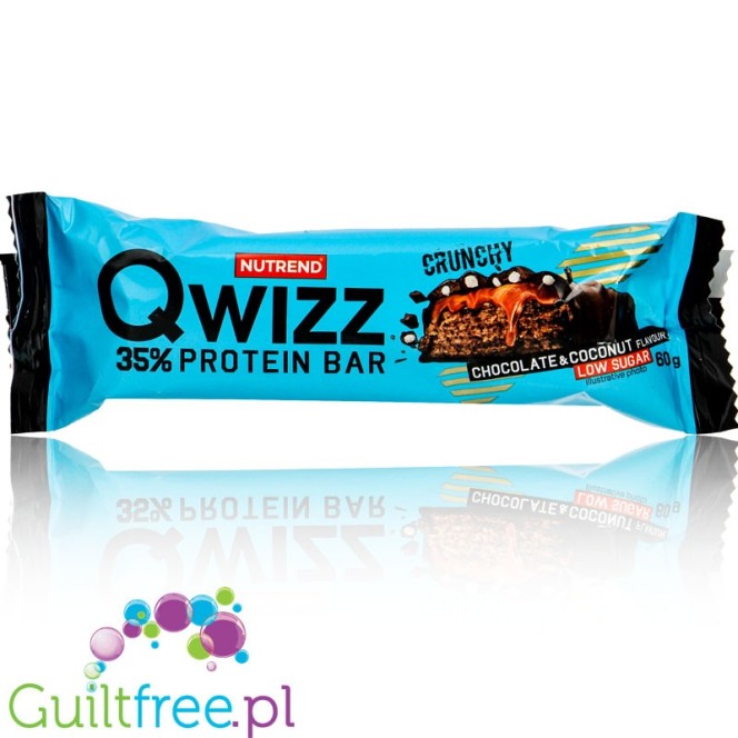 Nutrend QWIZZ Protein Bar Chocolate Coconut - baton proteinowy X% białka