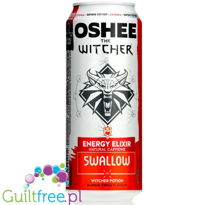 Oshee The Witcher Swallow, Witcher Potion Mango & Chilli- energy drink, limited edition 500ml