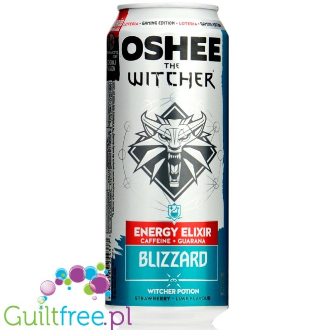 Oshee The Witcher Blizzard, Witcher Potion Strawberry & Lime - energy drink, limited edition 500ml