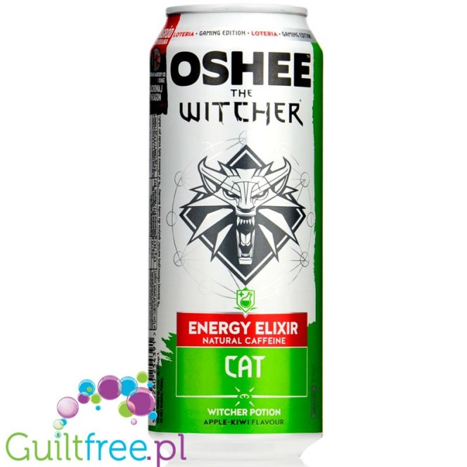 Oshee The Witcher CAT, Witcher Potion Apple & Kiwi - energy drink, limited edition 500ml