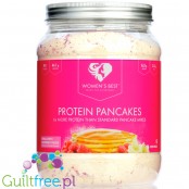 Women's Best Protein Pancakes  Vanilla & Raspberry Pieces - naleśniki białkowe bez cukru 55g białka, Malina & Wanilia