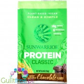 Sunwarrior Protein Classic Chocolate - vegan protein powder with stevia
