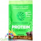 Sunwarrior Protein Classic Chocolate - organiczna wegańska odżywka białkowa ze stewią
