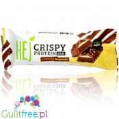 HEJ Crispy Bar Crunchy Brownie - chrupiący baton proteinowy ze stewią, 14g białka & 168kcal