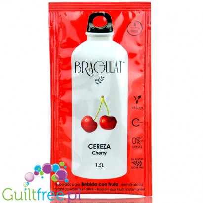 Bragulat Drink Cherry - napój instant w saszetce, bez cukru, z witaminą B12