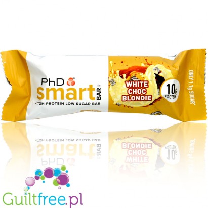 Phd Smart White Choc Blondie  32g  - baton proteinowy Biała Czekolada & Karmel