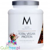 More Nutrition Total Vegan Protein Nuss-Nougat Praliné 0,6kg - wegańska odżywka na białku grochu, dyni i słonecznikowym