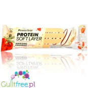 Powerbar Protein Soft Layer Bar White Chocolate Strawberry - trójwarstwowy baton białkowy 197kcal