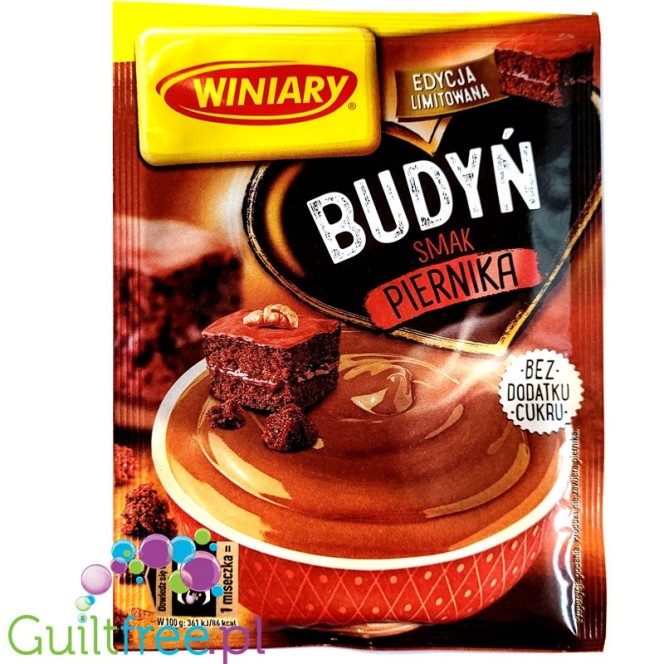 Winiary sugar free gingerbread pudding without sweeteners