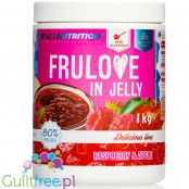 AllNutrition Frulove in Jelly Raspberry & Apple  - frużelina Malina & Granat bez dodatku cukru z całymi owocami